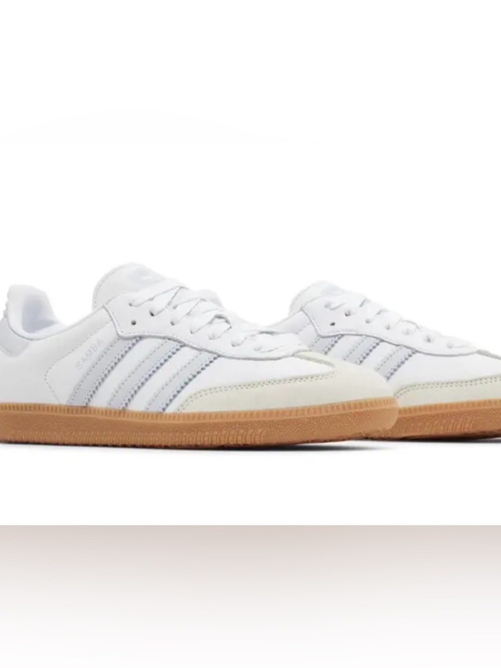 NIB Adidas Samba OG Women’s 10 White/Halo Blue/Blacas Gum